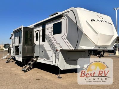 2026 Keystone RV Raptor — front three-quarter view