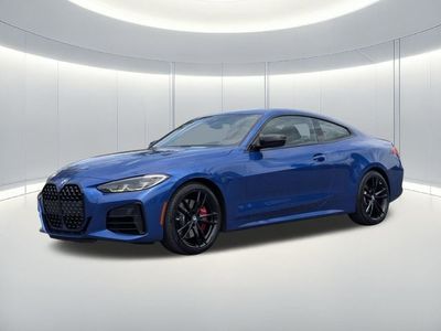 2021 BMW 4 Series M440i xDrive in Blue — front three-quarter view