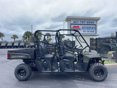 2025 Polaris® RANGER CREW 570 FULL-SIZE - SAGE GREEN — front three-quarter view