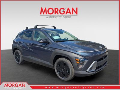 2026 Hyundai KONA SEL Sport in Denim Blue Pearl — front three-quarter view