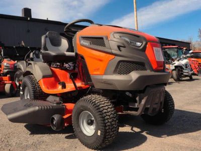 2024 HUSQVARNA TS 146X 21HP Riding Lawn Mower w/46" Deck &amp; Kawasaki Engine — front three-quarter view