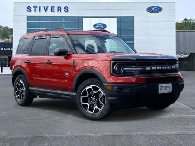 2022 Ford Bronco Sport Big Bend in Chili Pepper Red — front three-quarter view