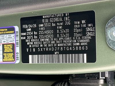2026 Kia Sorento — photo 34 view