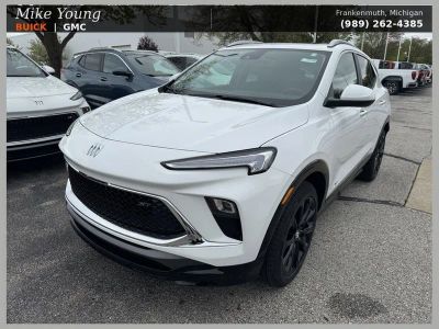 2026 Buick Encore GX Sport Touring in Summit White — front three-quarter view
