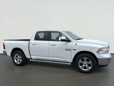 2017 RAM 1500 SLT in Bright White Clearcoat — front three-quarter view