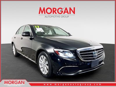 2017 Mercedes-Benz E-Class E 300 in Black — front three-quarter view