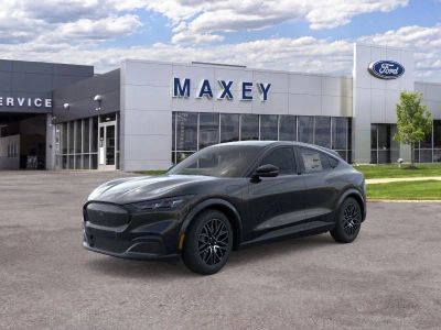 2026 Ford Mustang Mach-E Premium in Shadow Black — front three-quarter view
