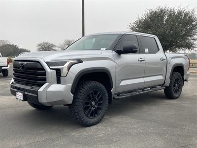 2026 Toyota Tundra SR5 in Celestial Silver — front three-quarter view