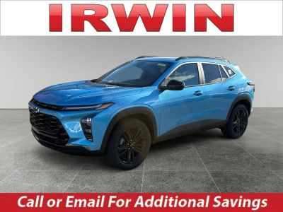 2026 Chevrolet Trax ACTIV in Marina Blue Metallic — front three-quarter view