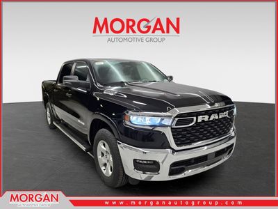 2026 Ram 1500 Big Horn in Diamond Black Crystal Pearlcoat — front three-quarter view