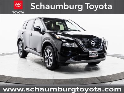2023 Nissan Rogue SV in Black — front three-quarter view