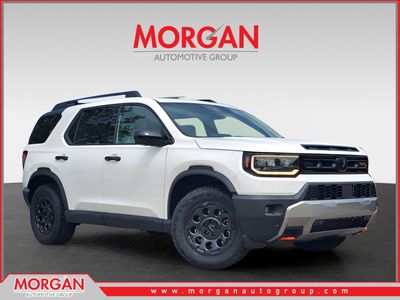 2026 Honda Passport TrailSport Elite Blackout in Platinum White Pearl — front three-quarter view