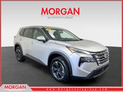 2024 Nissan Rogue SV in Brilliant Silver Metallic — front three-quarter view
