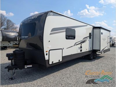 2026 Forest River Flagstaff Super Lite — rear three-quarter view