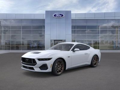 2026 Ford Mustang in Oxford White — front three-quarter view