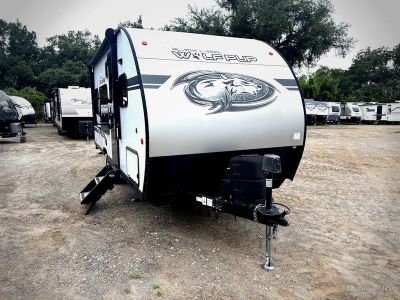 2021 Forest River Cherokee Wolf Pup Black Label — front three-quarter view
