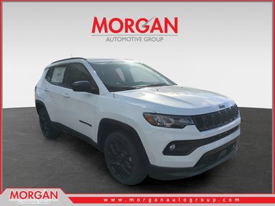 2026 Jeep Compass Latitude in White/off-white — front three-quarter view