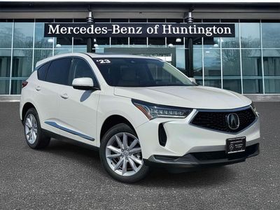 2023 Acura RDX Base in Platinum White Pearl — front three-quarter view