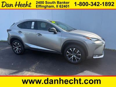 2015 Lexus NX 200t F Sport in Atomic Silver — front three-quarter view