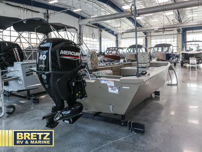 2026 Smoker Craft Sportsman — rear three-quarter view