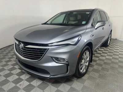 2024 Buick Enclave Essence in Moonstone Gray Metallic — front three-quarter view