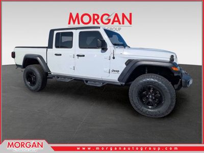 2021 Jeep Gladiator Sport in White — front three-quarter view