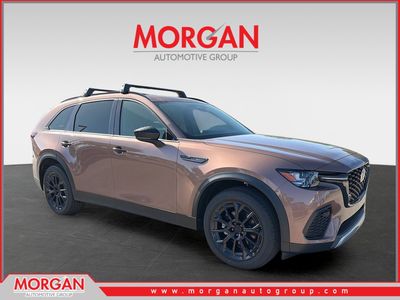 2026 Mazda CX-70 3.3 Turbo Premium Plus in Melting Copper Metallic — front three-quarter view