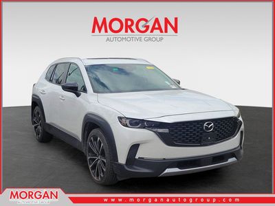 2023 Mazda CX-50 2.5 Turbo in Wind Chill Pearl — front three-quarter view