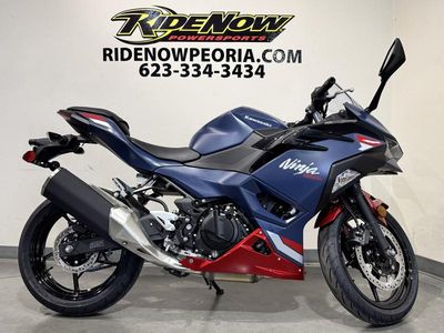 2026 Kawasaki Ninja 500 ABS Metallic Matte Twilight Blue — photo 7 view
