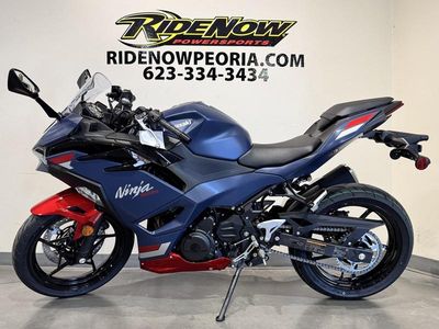 2026 Kawasaki Ninja 500 ABS Metallic Matte Twilight Blue — photo 8 view