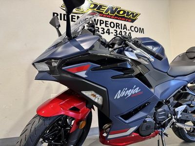 2026 Kawasaki Ninja 500 ABS Metallic Matte Twilight Blue — photo 15 view