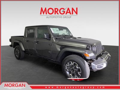 2026 Jeep Gladiator Sahara in Gray — front three-quarter view