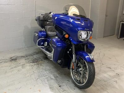 2025 Indian Motorcycle Roadmaster PowerPlus Limited Spirit Blue Metallic — side profile view