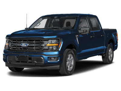 2026 Ford F-150 XLT in Blue — front three-quarter view