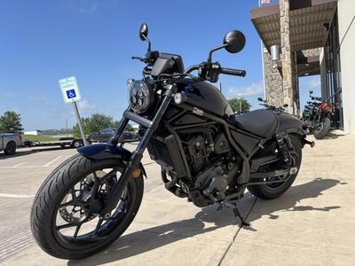 2025 Honda Rebel 1100 DCT in BLACK — front three-quarter view