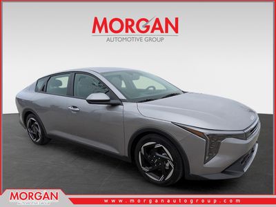2025 Kia K4 EX in Steel Gray — front three-quarter view
