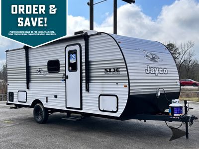 2026 Jayco Jay Flight SLX — front three-quarter view