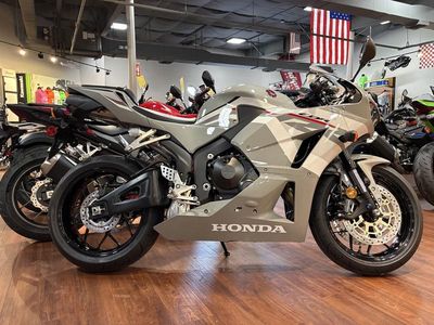 2026 Honda CBR600RR CBR600RR in Deep Pearl Gray — front three-quarter view