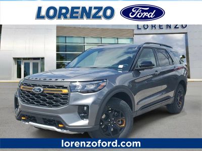 2026 Ford Explorer Tremor in Carbonized Gray Metallic — front three-quarter view