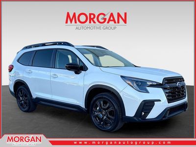 2026 Subaru Ascent Onyx Edition Touring in Crystal White Pearl — front three-quarter view