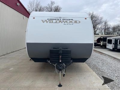 2026 Forest River RV Wildwood X-Lite — rear three-quarter view
