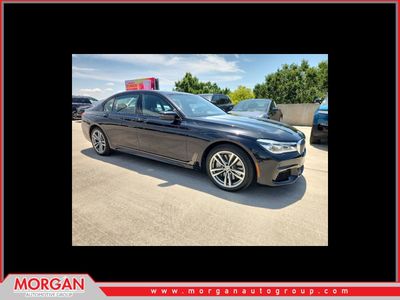2019 BMW 7 Series 750i xDrive in Black Sapphire Metallic — front three-quarter view