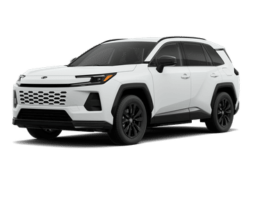 2026 Toyota RAV4 Plug-in Hybrid SE in Ice Cap — front three-quarter view