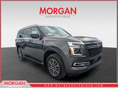 2026 Nissan Armada SL in White — front three-quarter view
