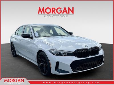 2026 BMW 3 Series 330i in White — front three-quarter view