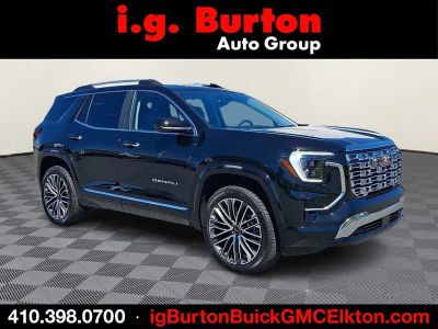 2026 GMC Terrain Denali in Ebony Twilight Metallic — front three-quarter view