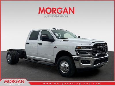 2026 Ram 3500 Tradesman in White — front three-quarter view