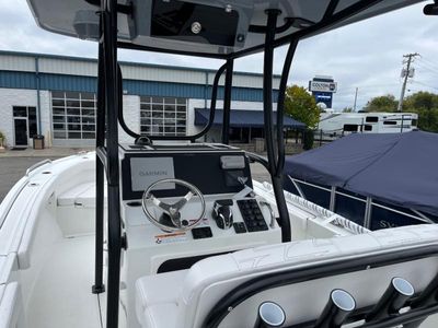 2026 Parker 230 — engine compartment view