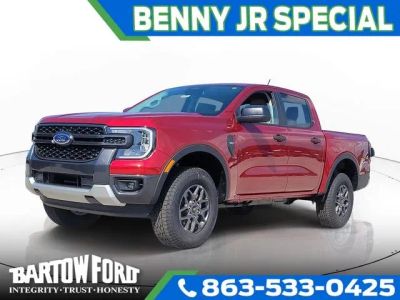 2026 Ford Ranger XLT in Ruby Red Metallic — front three-quarter view