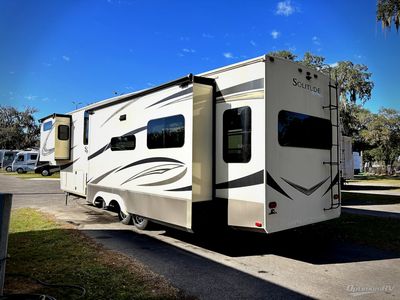 2019 Grand Design Solitude — rear three-quarter view